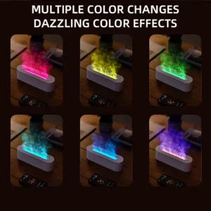 Diffuseur d'arômes effet flamme – lumière RGB – Image 3