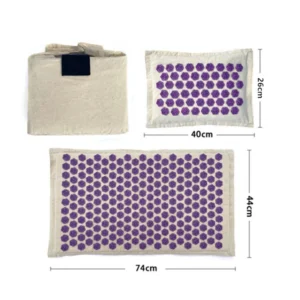 Tapis d'acupression lin et coco – avec sac – Image 5