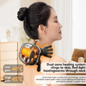 Masseur cou et épaules chauffant USB – sans fil, 3 intensités – Image 6