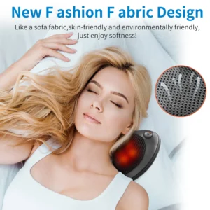 Coussin de massage Shiatsu chauffant – cou, épaules et dos – Image 5
