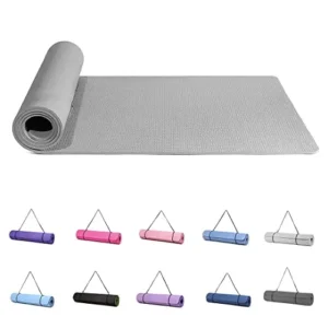 Tapis de yoga antidérapant 183 × 61 cm – 6 mm, avec sangle – Image 16