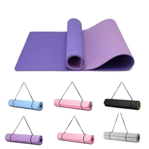 Tapis de yoga antidérapant 183 × 61 cm – 6 mm, avec sangle – Image 10
