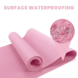 Tapis de yoga antidérapant 183 × 61 cm – 6 mm, avec sangle – Image 5