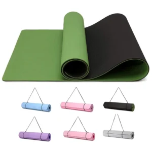 Tapis de yoga antidérapant 183 × 61 cm – 6 mm, avec sangle – Image 18