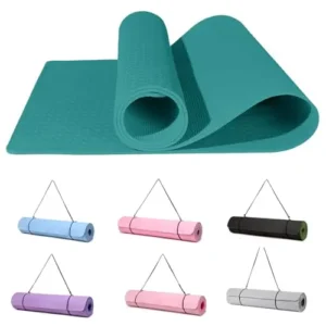 Tapis de yoga antidérapant 183 × 61 cm – 6 mm, avec sangle – Image 15