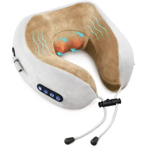 Masseur cervical électrique en U – marron