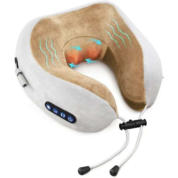Masseur cervical électrique en U – marron