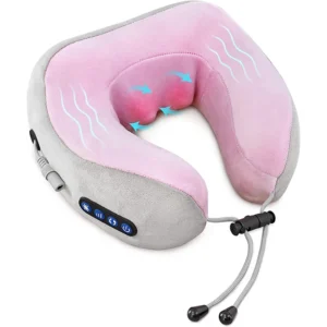 Masseur cervical électrique en U – rose